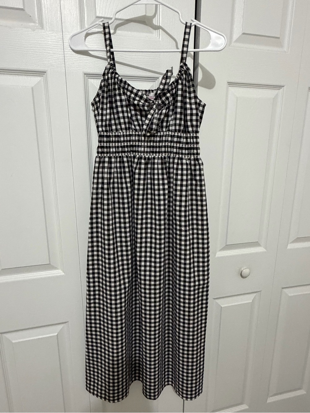 Ingrid & Isabel Black and White Gingham Midi Dress